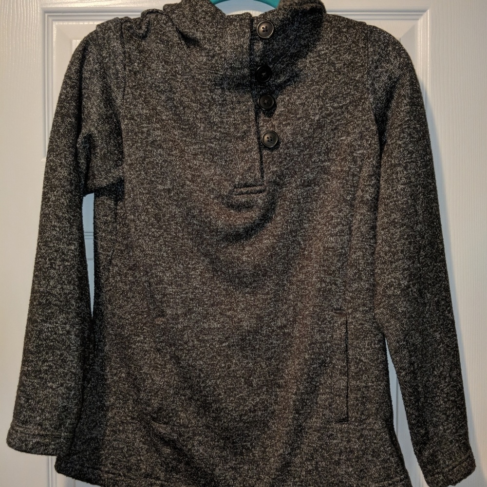Columbia pullover with hood and buttons